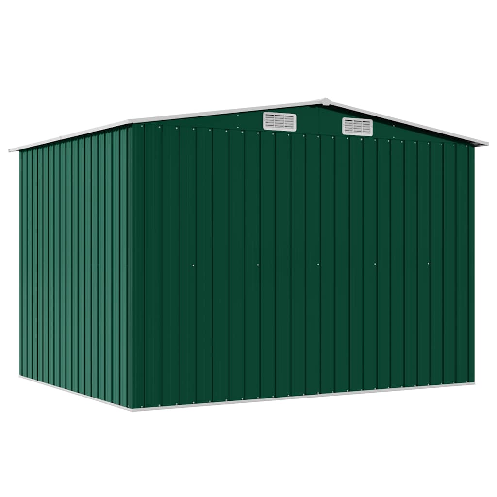 Capanno per Attrezzi in Metallo Verde 257x205x178 cm
