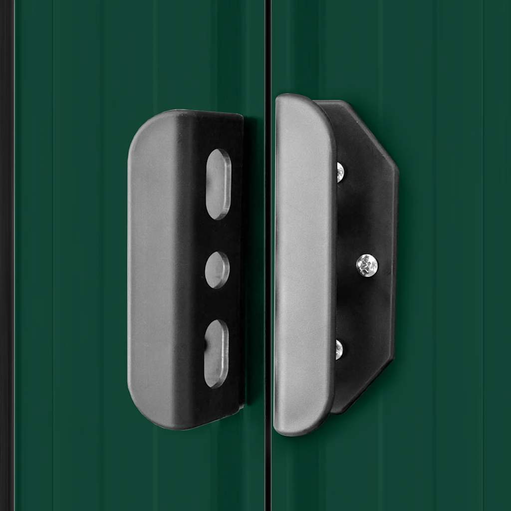 Capanno per Attrezzi in Metallo Verde 257x205x178 cm