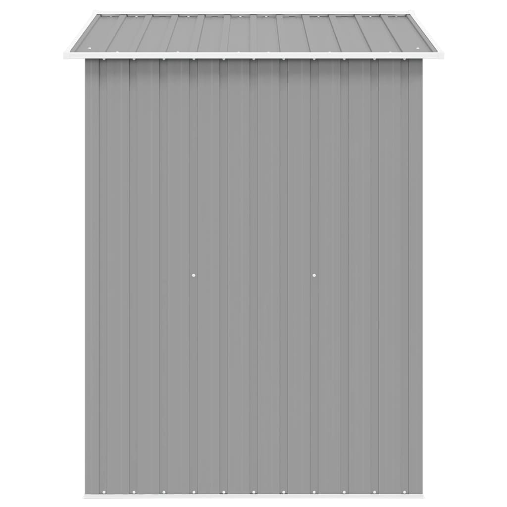 Capanno per Attrezzi in Metallo Grigio 204x132x186 cm