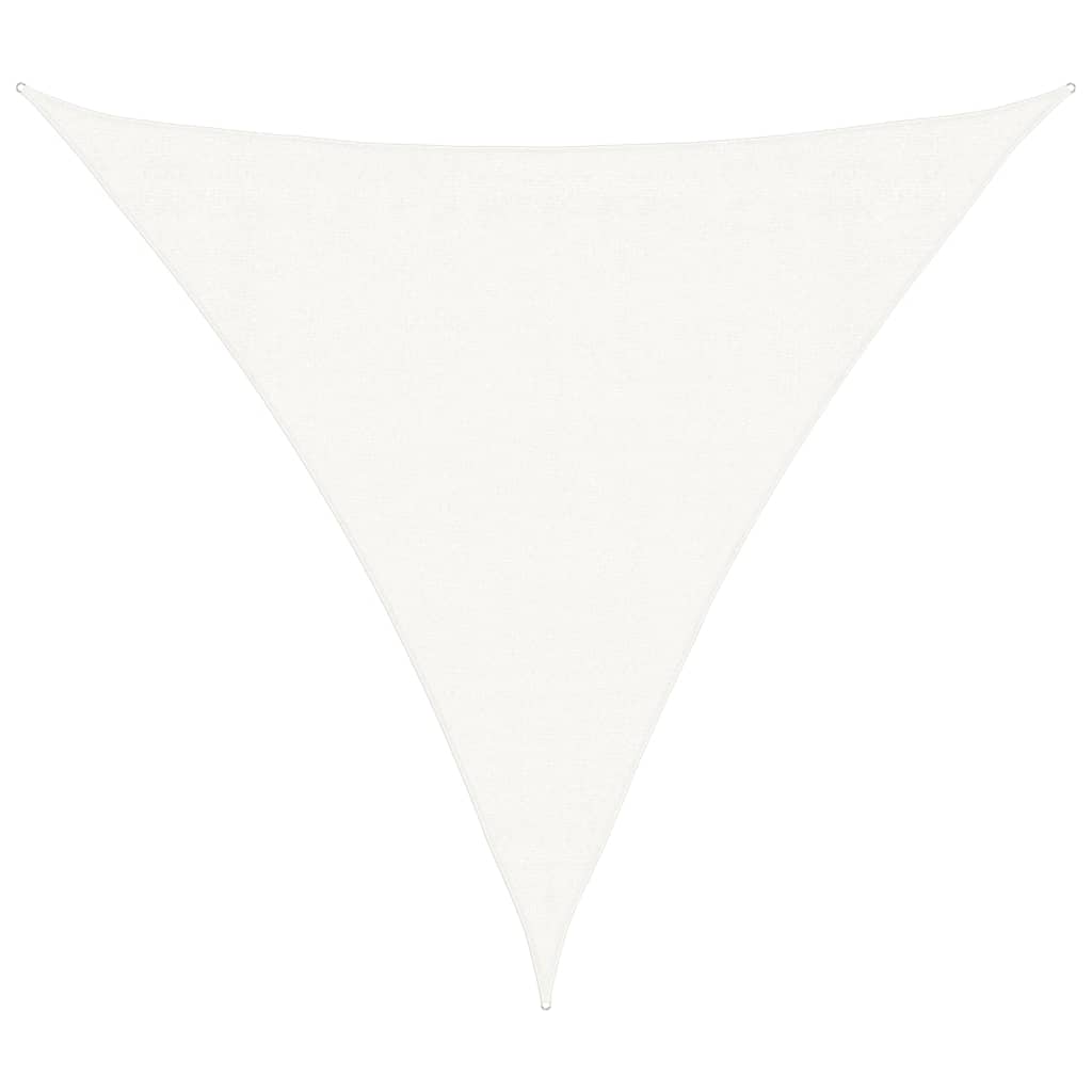 Vela a Parasole HDPE Triangolare 3,6x3,6x3,6 m Bianca