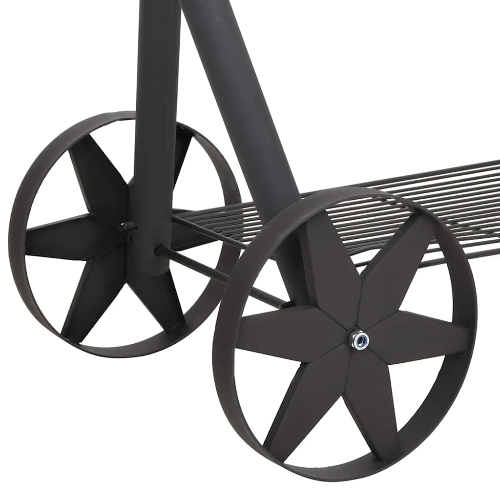 Barbecue a Carbonella con Ripiano Inferiore Nero XXL