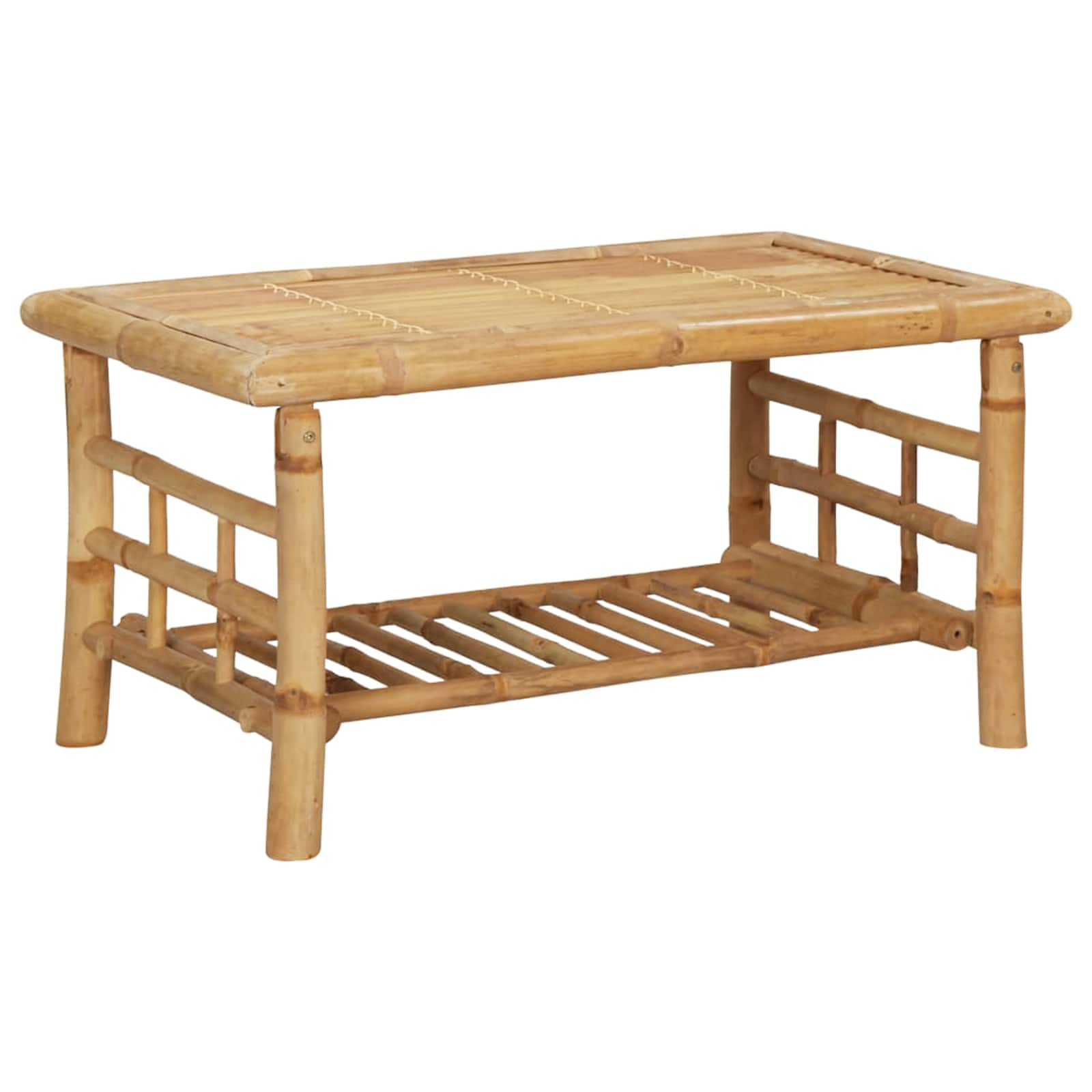 Set Divani da Giardino 4 pz con Cuscini in Bambù