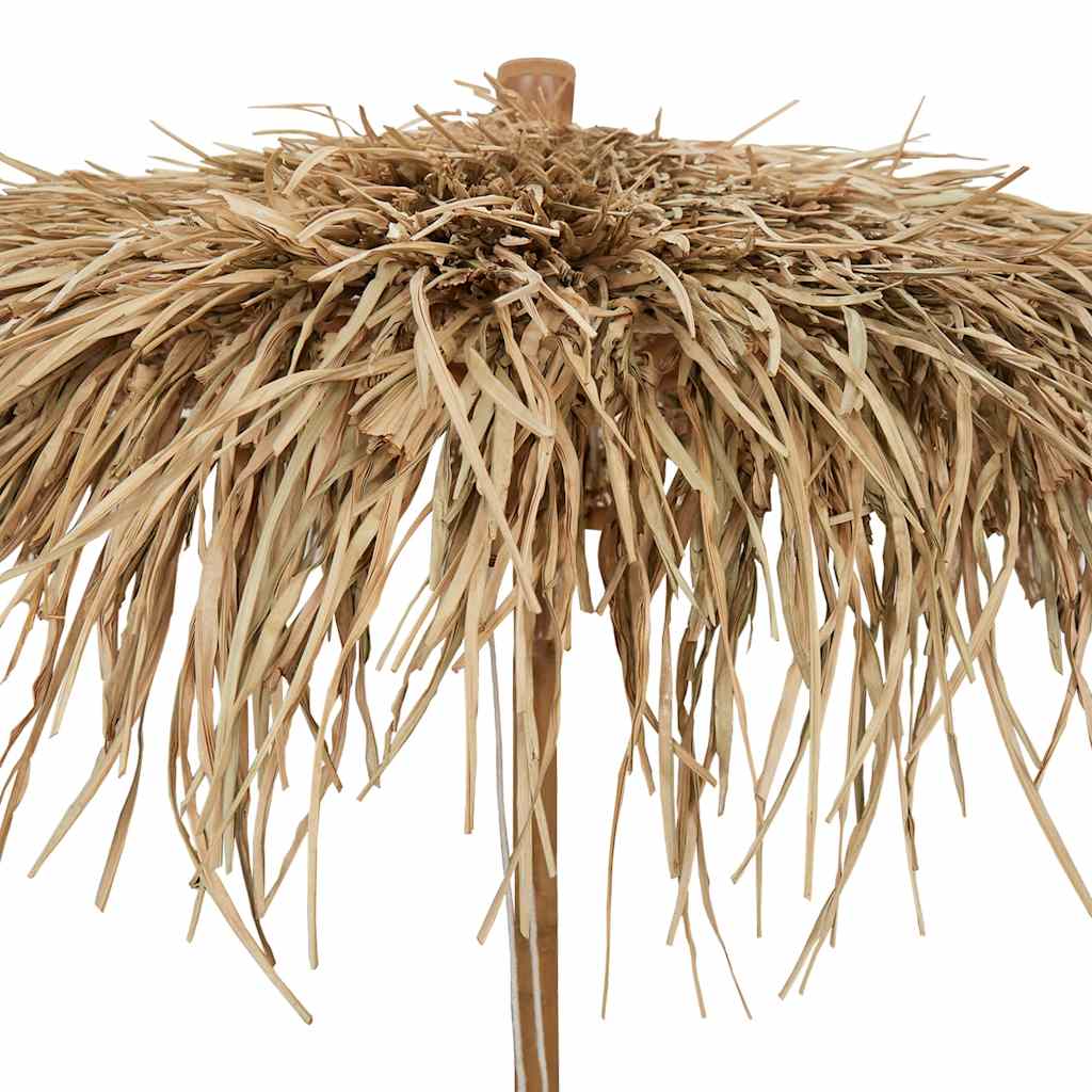 Parasole in Bambù con Copertura con Foglie di Banana 210 cm