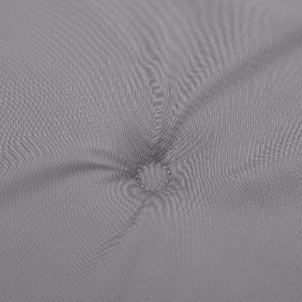 Cuscini per Sedie 2 pz Grigi 120x50x3 cm in Tessuto