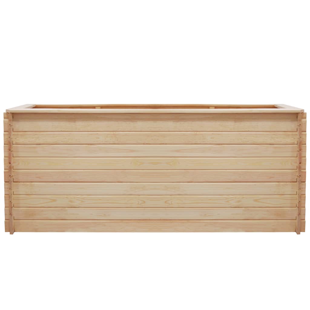 Letto Rialzato da Giardino 200x100x80 cm in Legno di Pino 19 mm