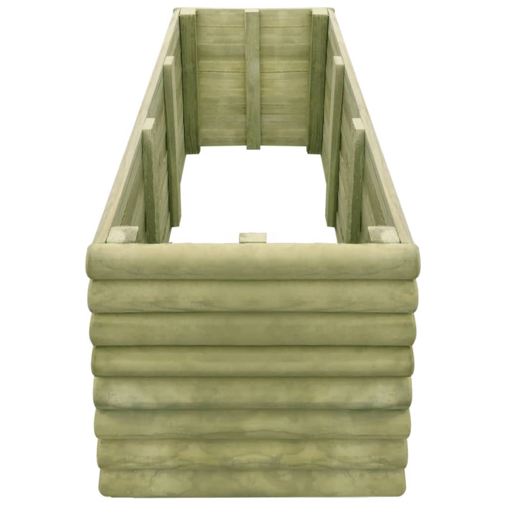 Letto Rialzato da Giardino 206x50x48 cm in Legno di Pino Impregnato