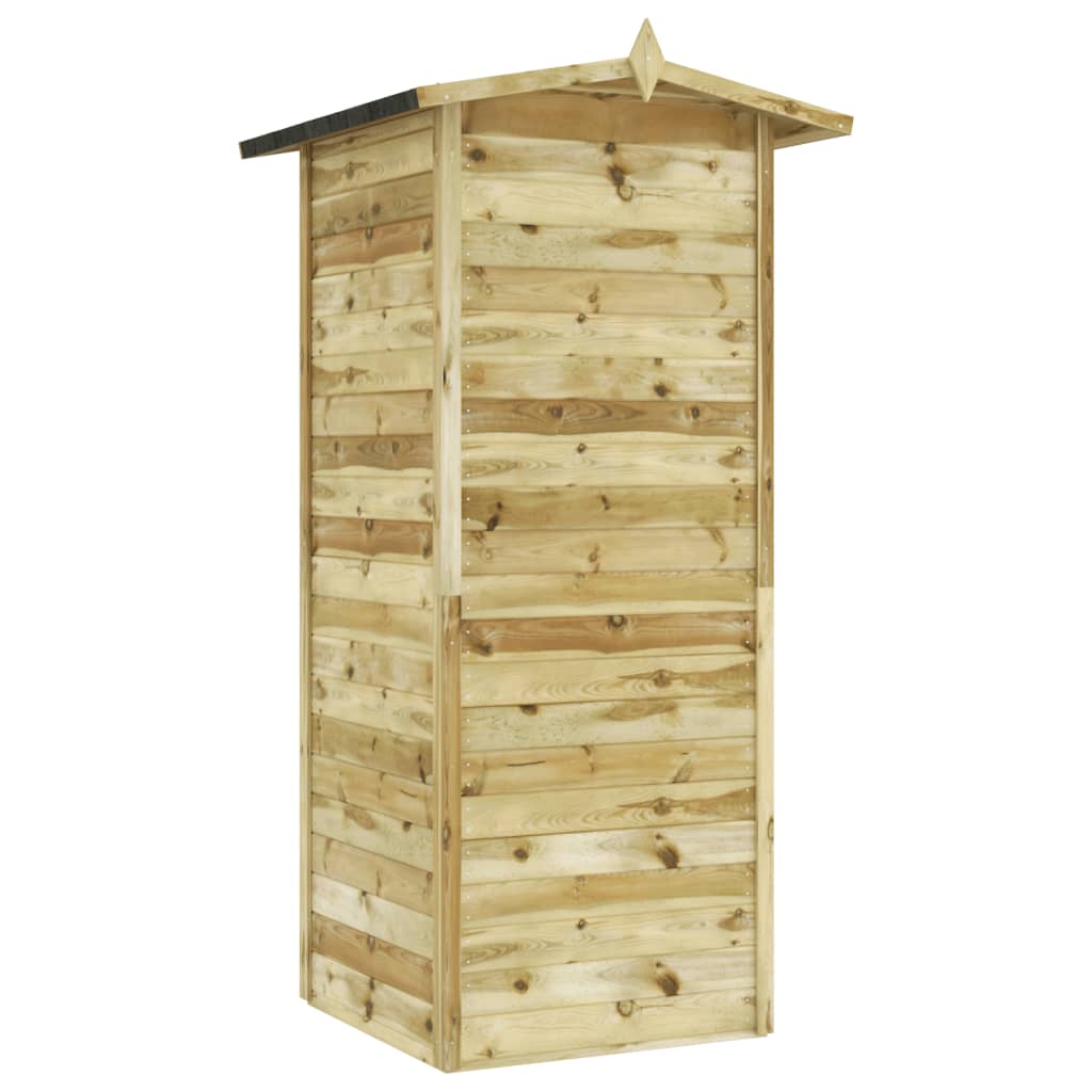 Capanno per Legna da Ardere in Pino Impregnato 100x100x210 cm