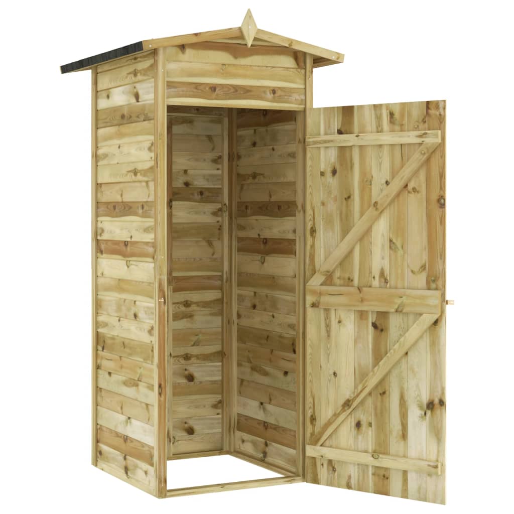 Capanno per Legna da Ardere in Pino Impregnato 100x100x210 cm