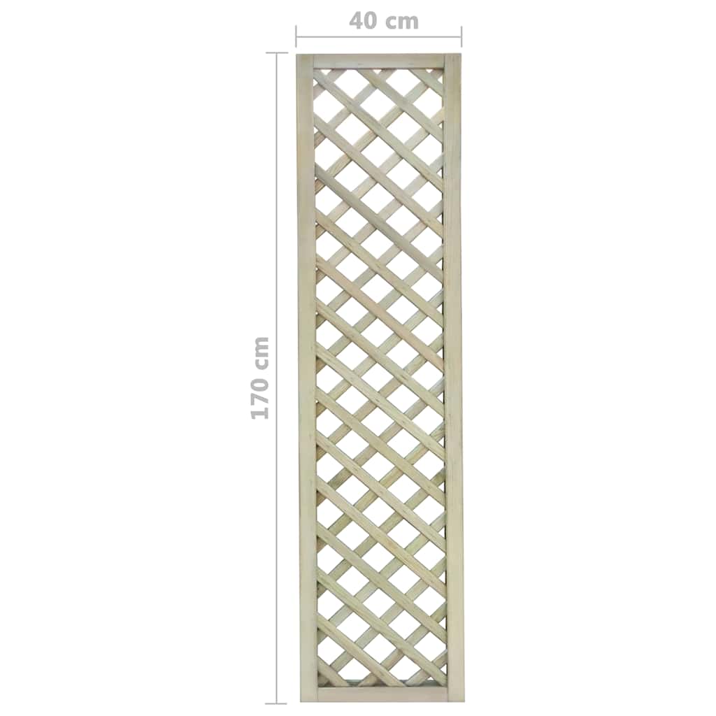 Pergolato da Giardino 40x170 cm in Legno di Pino Impregnato