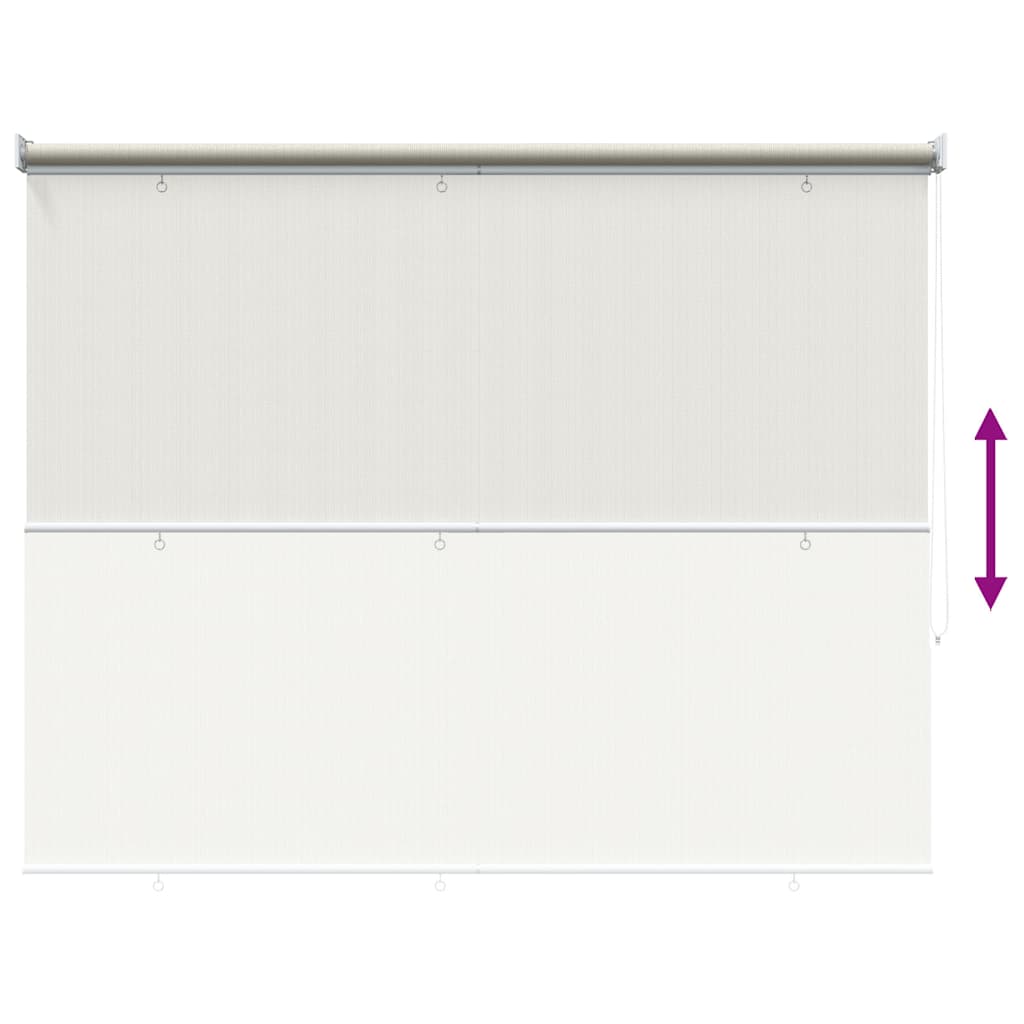 Tenda a Rullo per Esterni 125(L)x140(A) cm color crema
