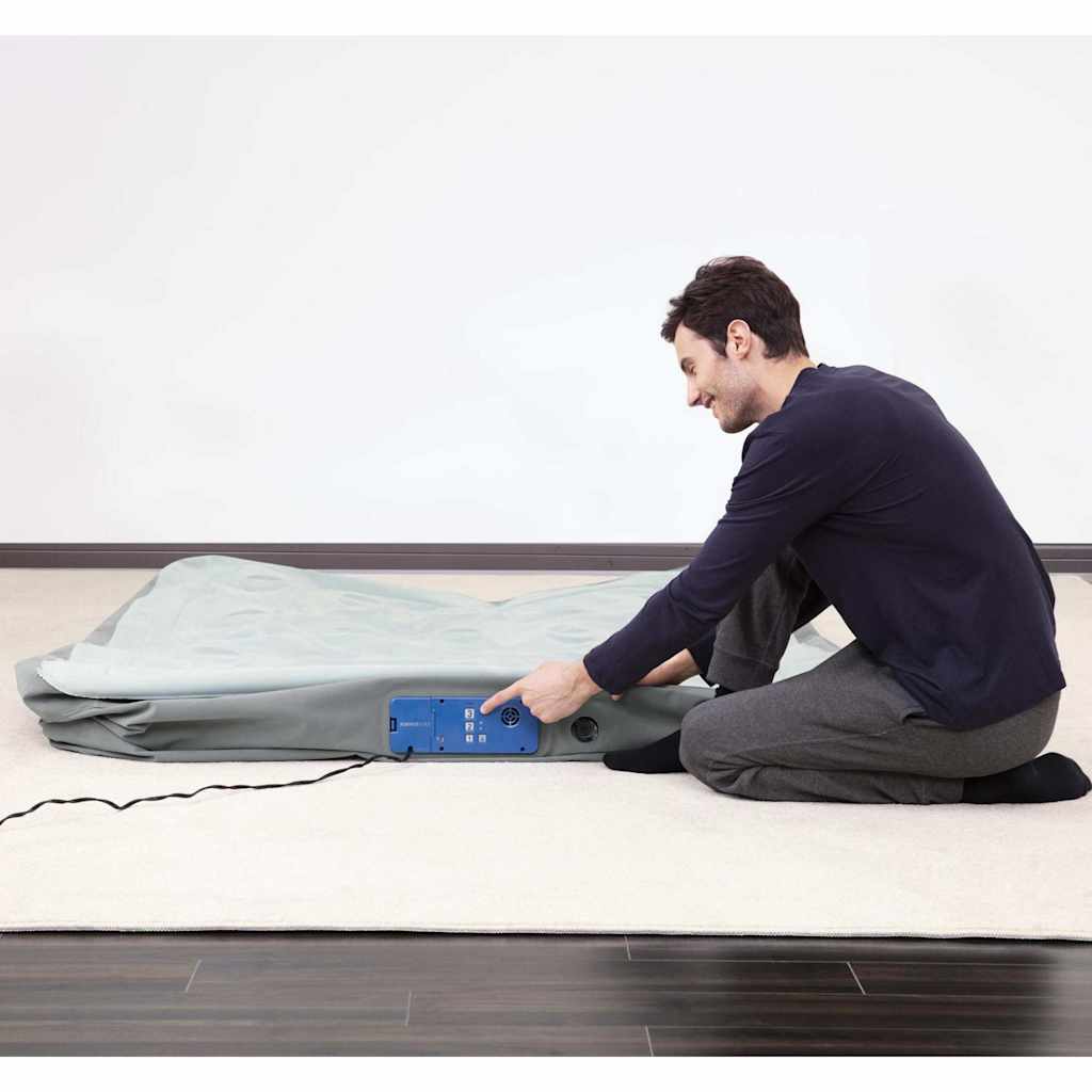Bestway Materasso ad Aria AlwayzAire 2 Persone 203x152x46 cm Grigio