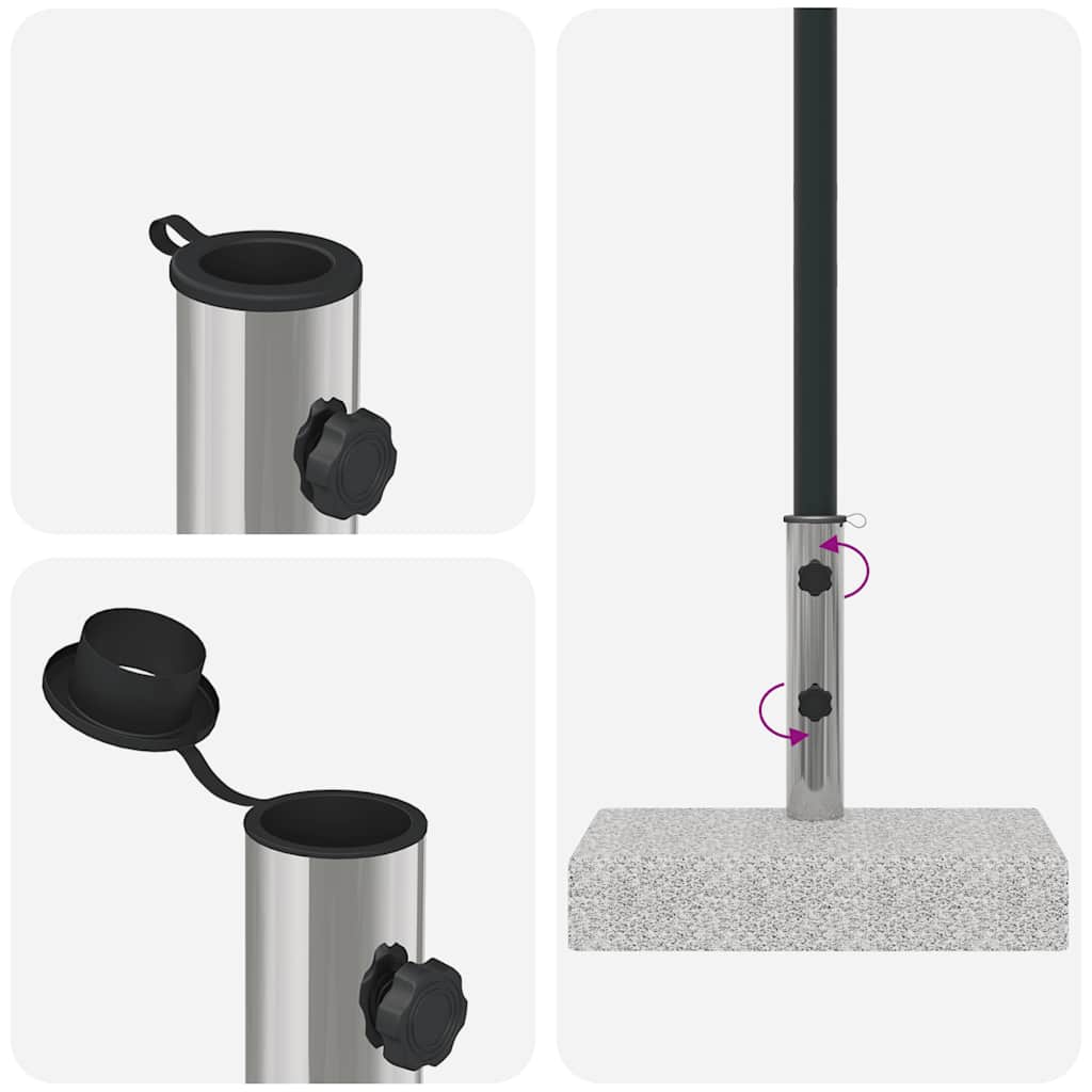 Base per Parasole in Granito Rettangolare 25 kg
