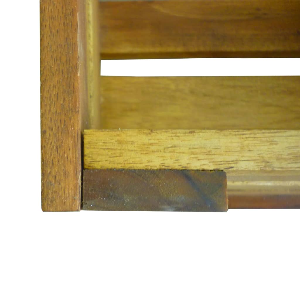 Cassetta per Mele Set 2 pz in Legno Massello di Acacia