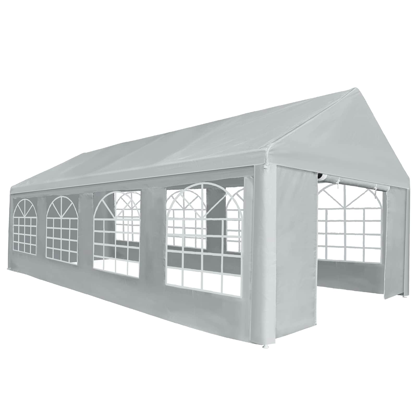 Tessuto per tenda senza struttura 8 x 4 m Grigio PE