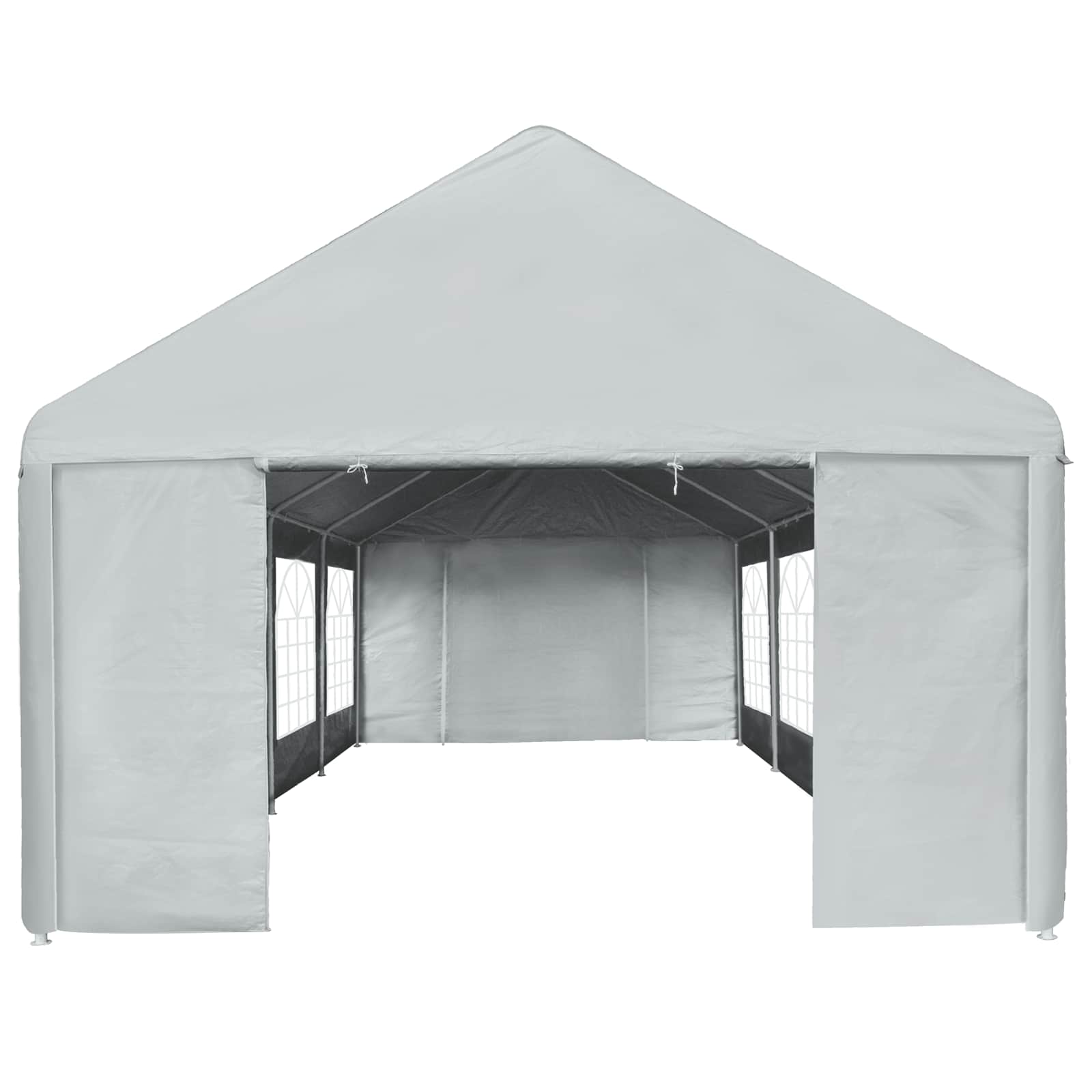 Tessuto per tenda senza struttura 8 x 4 m Grigio PE