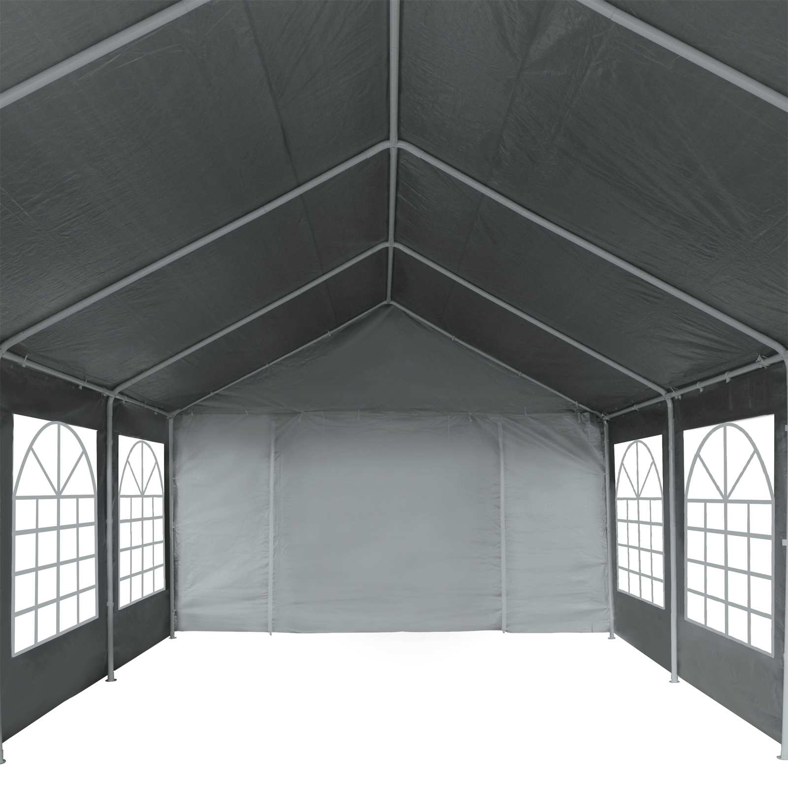 Tessuto per tenda senza struttura 8 x 4 m Grigio PE
