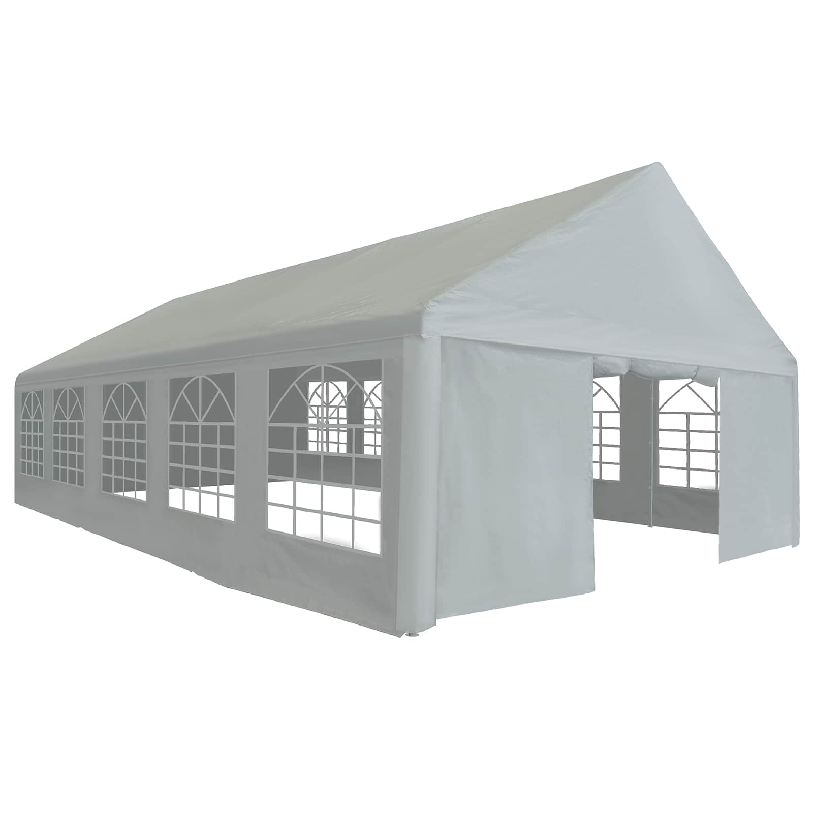 Tessuto per tenda senza struttura Grigio 10 x 5 m PE