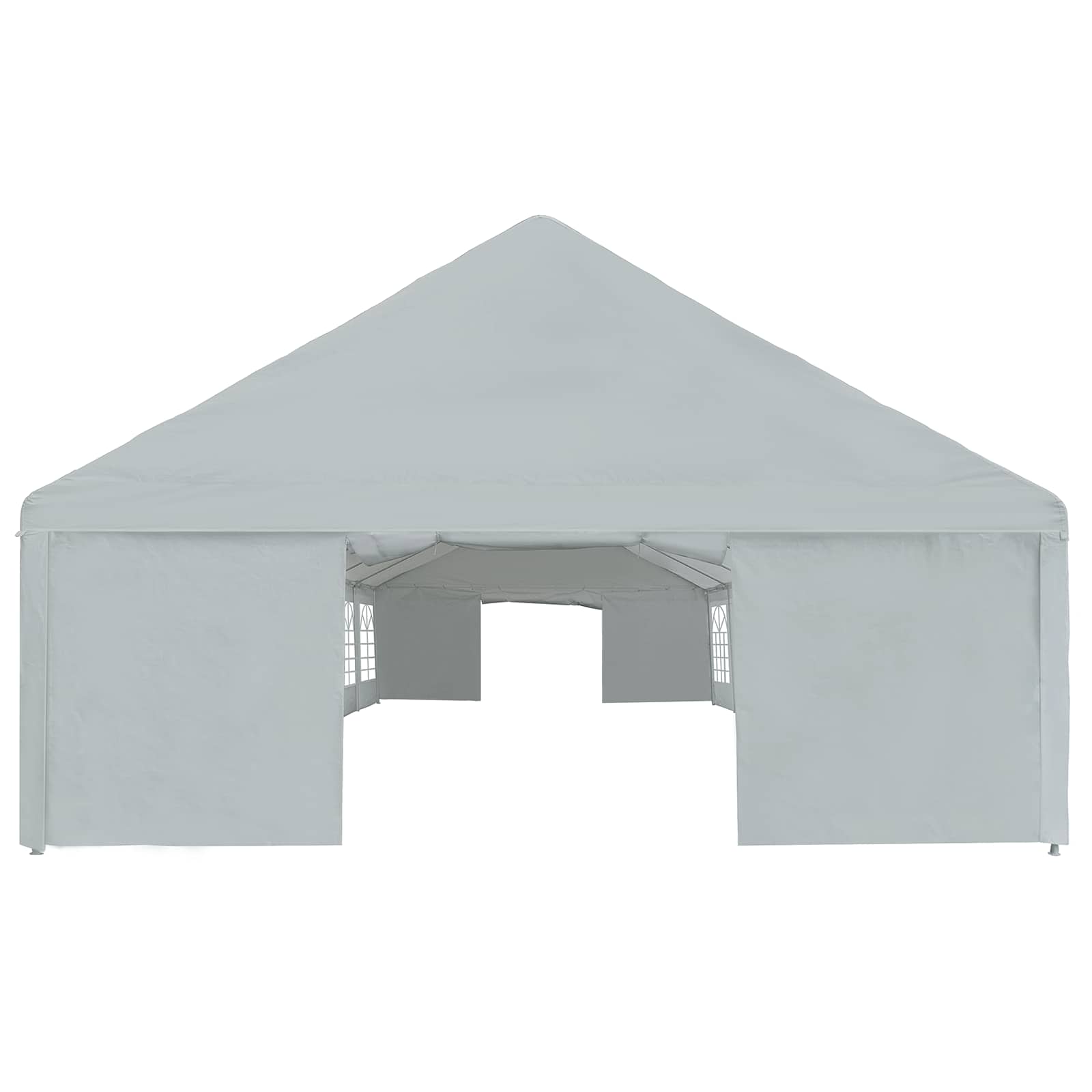 Tessuto per tenda senza struttura 12 x 6 m Grigio PE