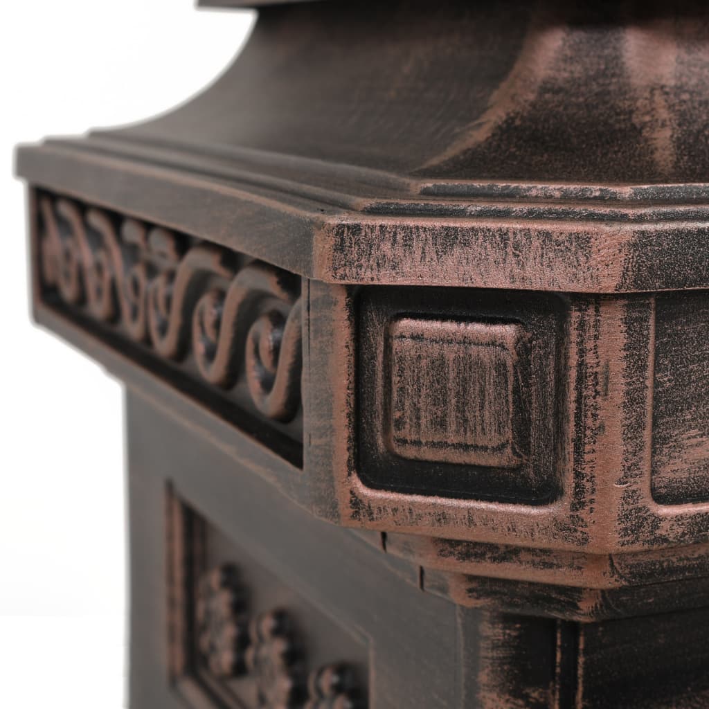 Cassetta della Posta in Alluminio Inossidabile Vintage Bronzo