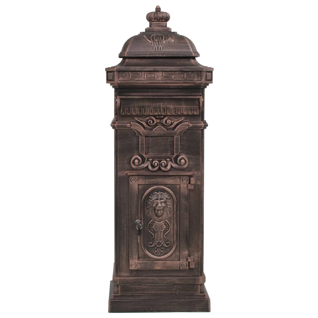 Cassetta della Posta in Alluminio Inossidabile Vintage Bronzo
