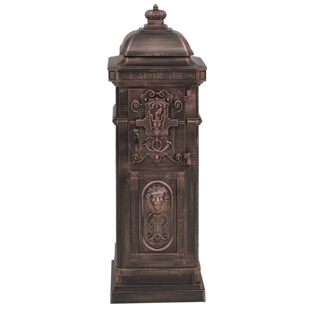 Cassetta della Posta in Alluminio Inossidabile Vintage Bronzo