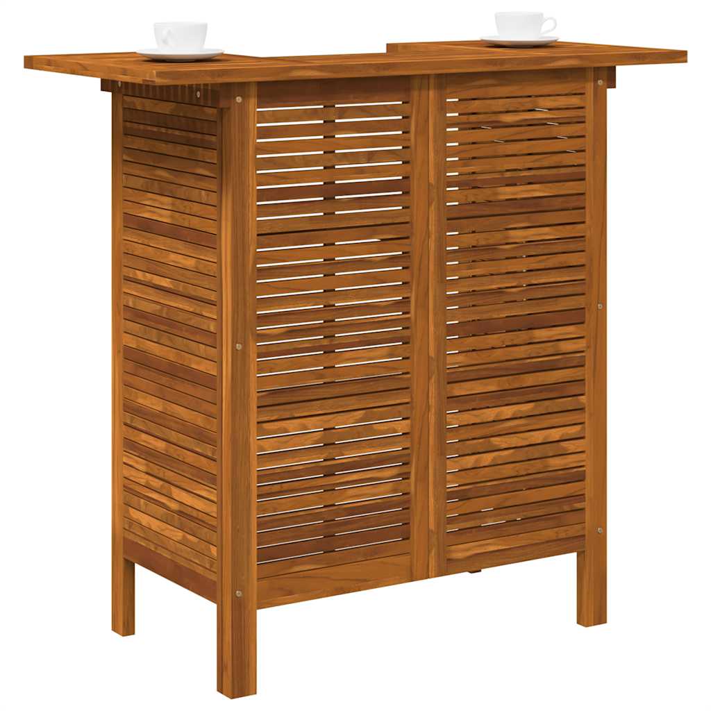 Tavolo da Bar 110x50x105 cm in Legno Massello di Acacia