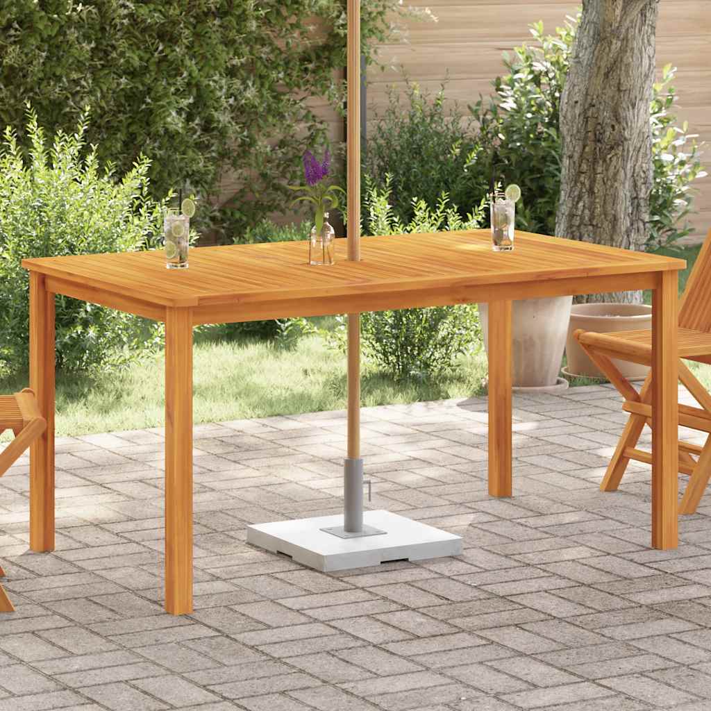 Tavolo da Giardino 150x90x74 cm in Massello di Acacia