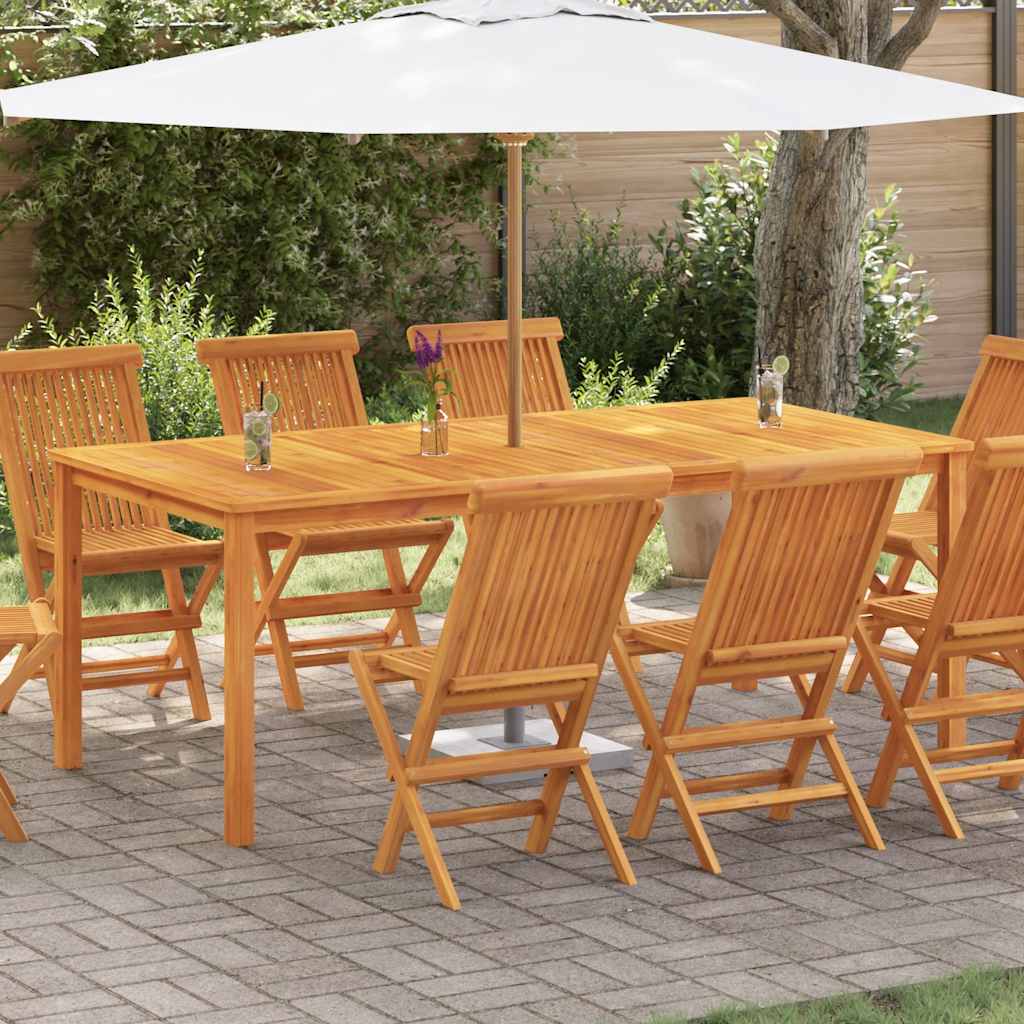 Tavolo da Giardino 200x100x74 cm in Legno Massello di Acacia
