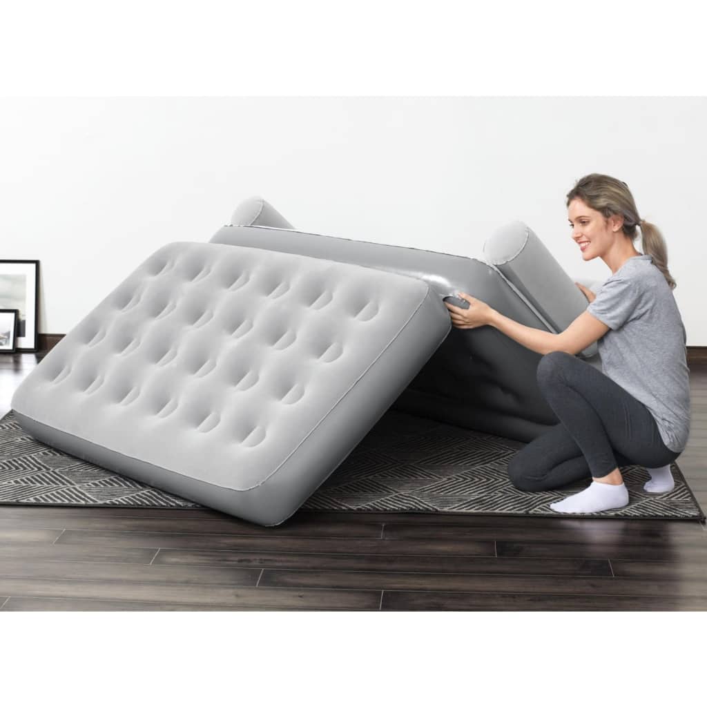 Bestway Divano Gonfiabile 3 in 1 Grigio