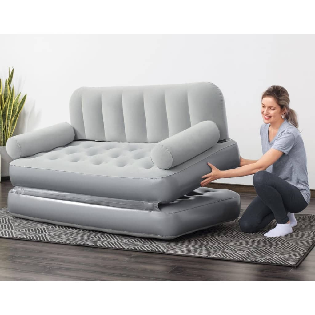 Bestway Divano Gonfiabile 3 in 1 Grigio