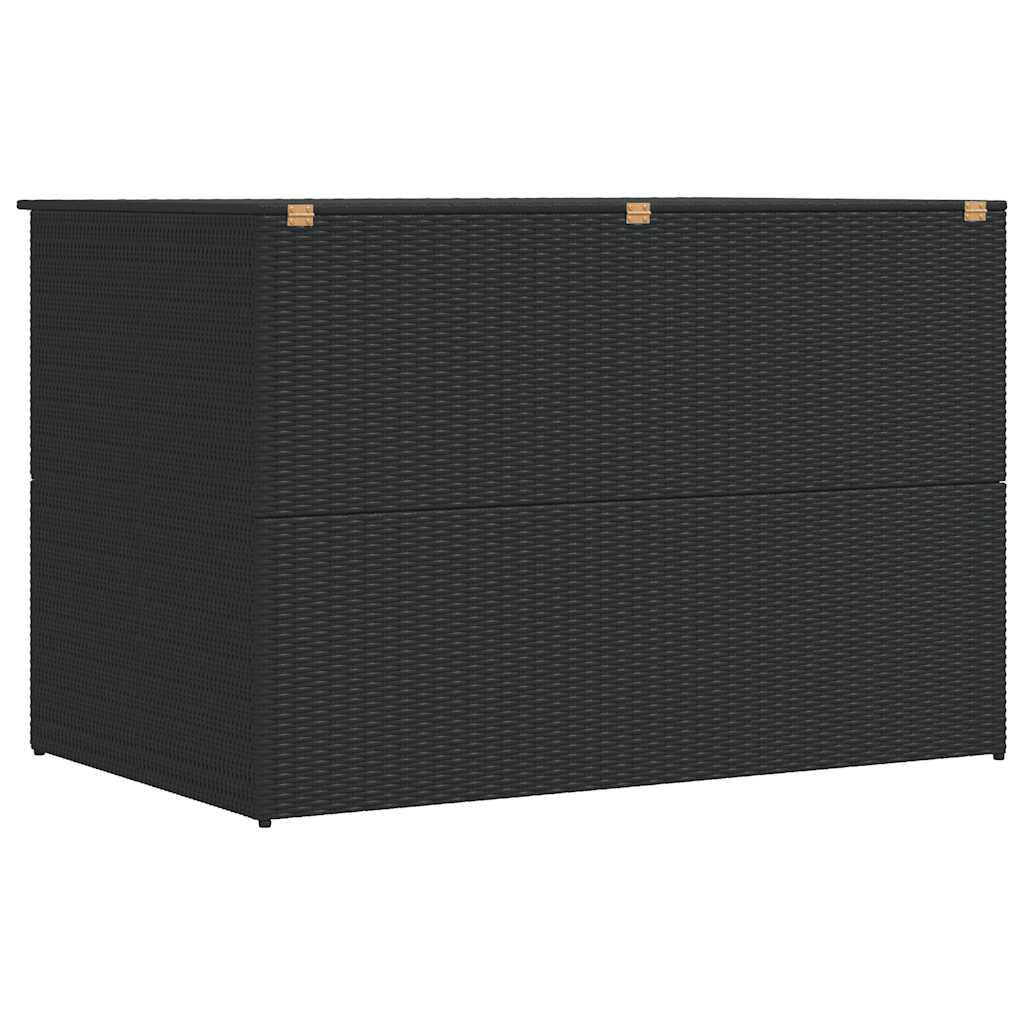Baule da Giardino Nero 150x100x100 cm in Polyrattan