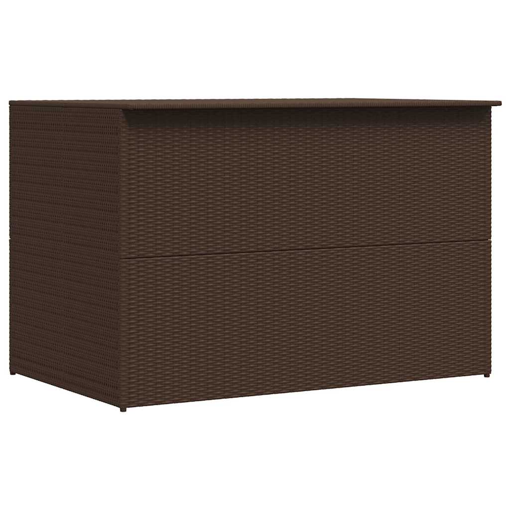Baule da Giardino Marrone 150x100x100 cm in Polyrattan