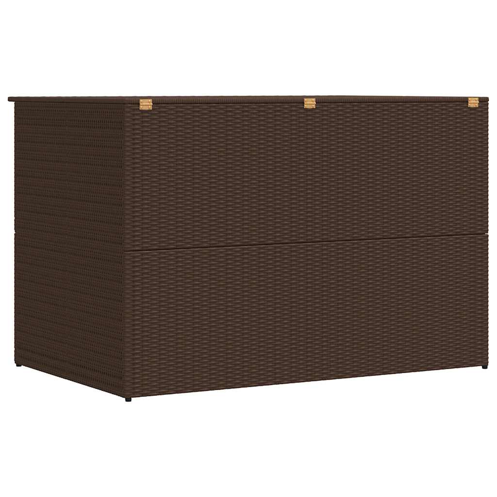 Baule da Giardino Marrone 150x100x100 cm in Polyrattan