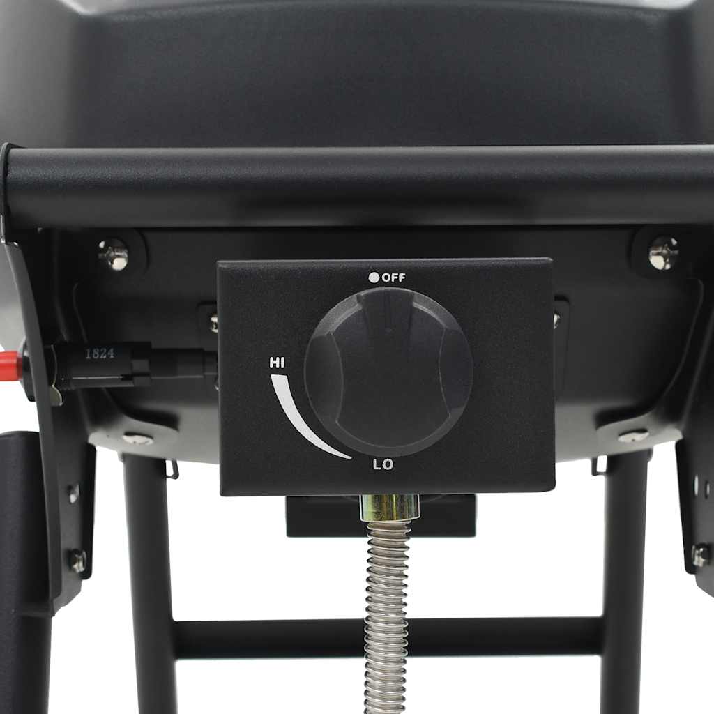 Barbecue e Griglia a Gas Portatile con Fornello Nero