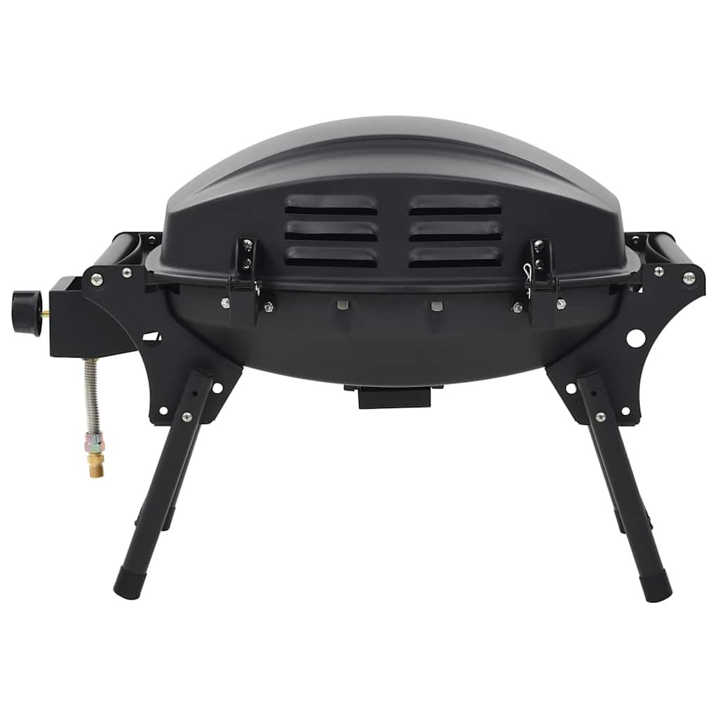 Barbecue e Griglia a Gas Portatile con Fornello Nero