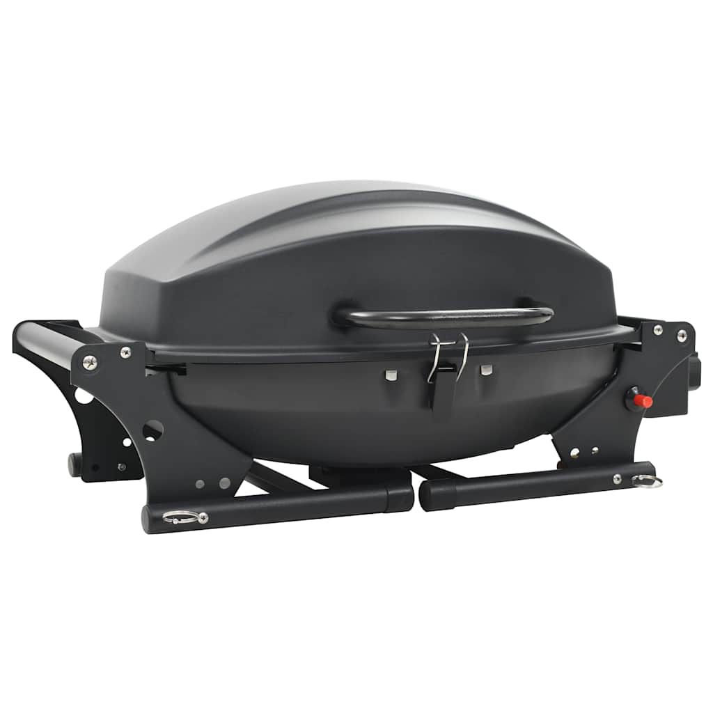 Barbecue e Griglia a Gas Portatile con Fornello Nero