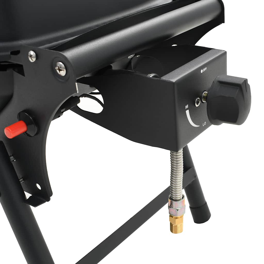 Barbecue e Griglia a Gas Portatile con Fornello Nero