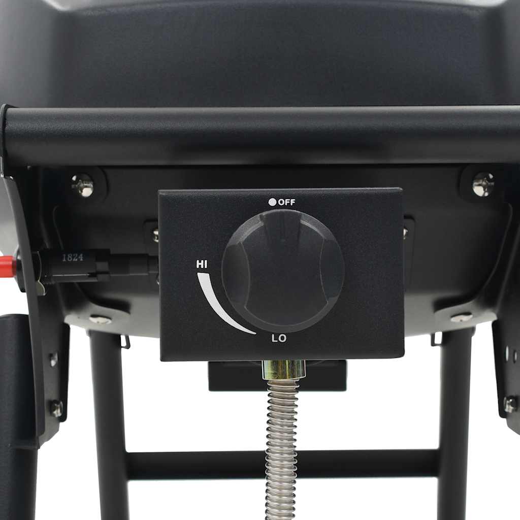 Barbecue e Griglia a Gas Portatile con Fornello Nero