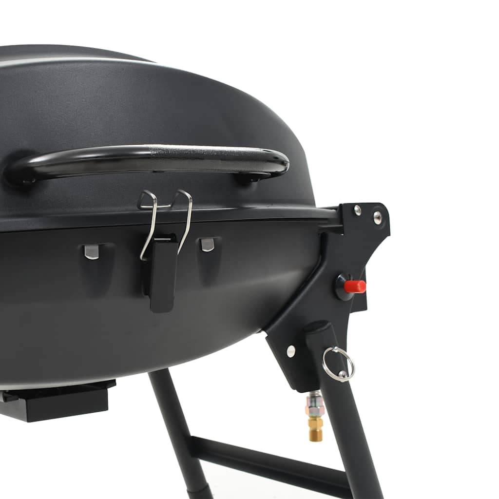 Barbecue e Griglia a Gas Portatile con Fornello Nero