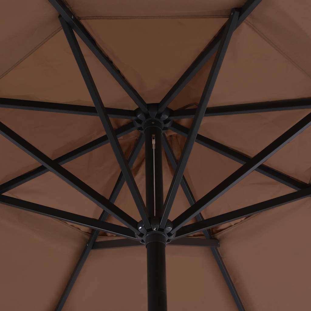Ombrellone da Esterni con Palo in Alluminio 500 cm Grigio Talpa