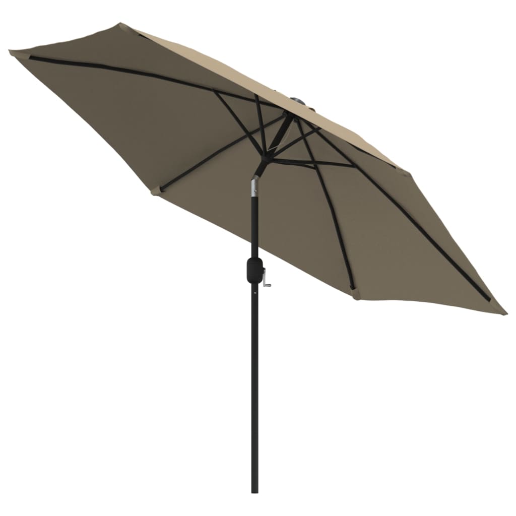 Ombrellone da Esterni con Palo in Metallo 300 cm Grigio Talpa