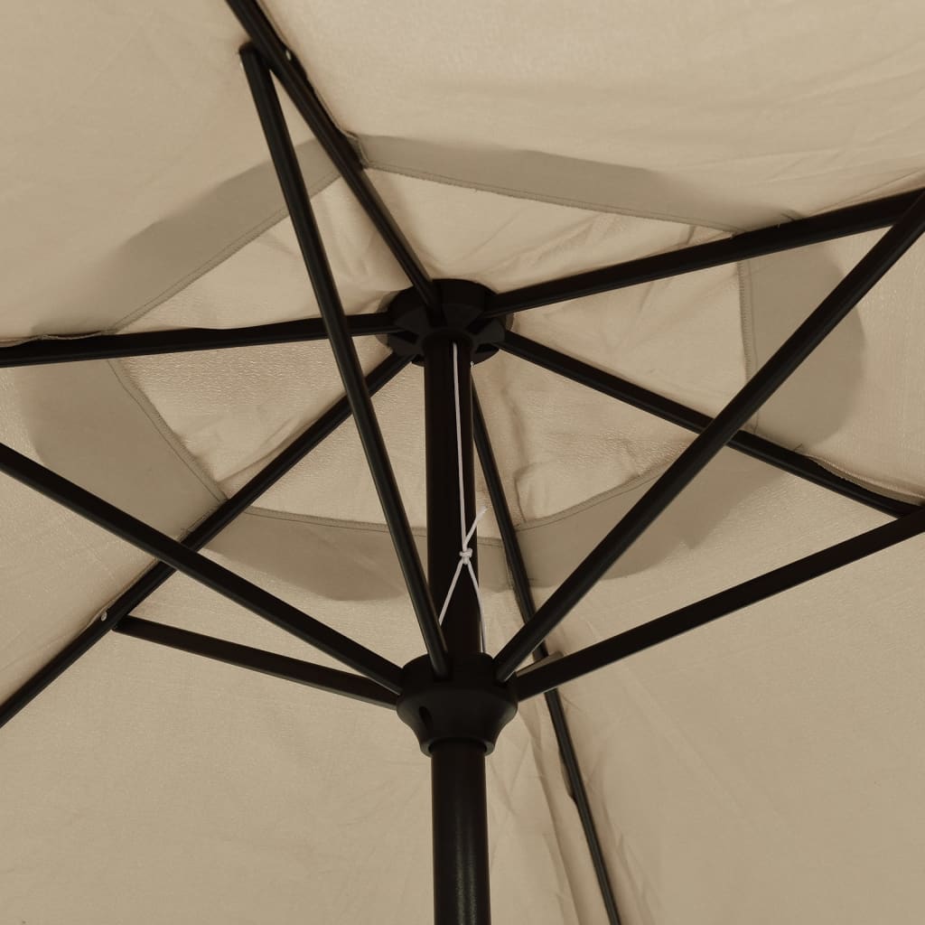 Ombrellone da Esterni con Palo in Metallo 300 cm Grigio Talpa