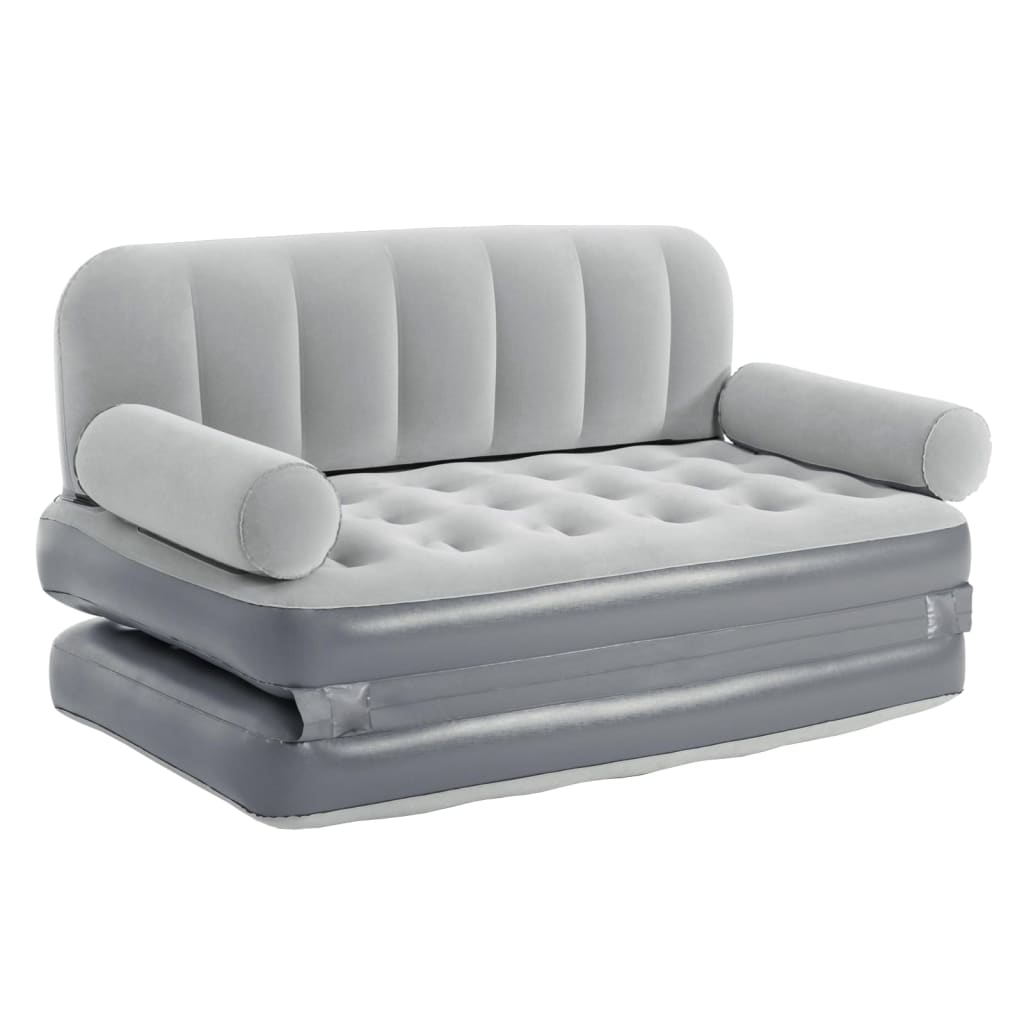 Bestway Divano Gonfiabile 3-in-1 in PVC Grigio