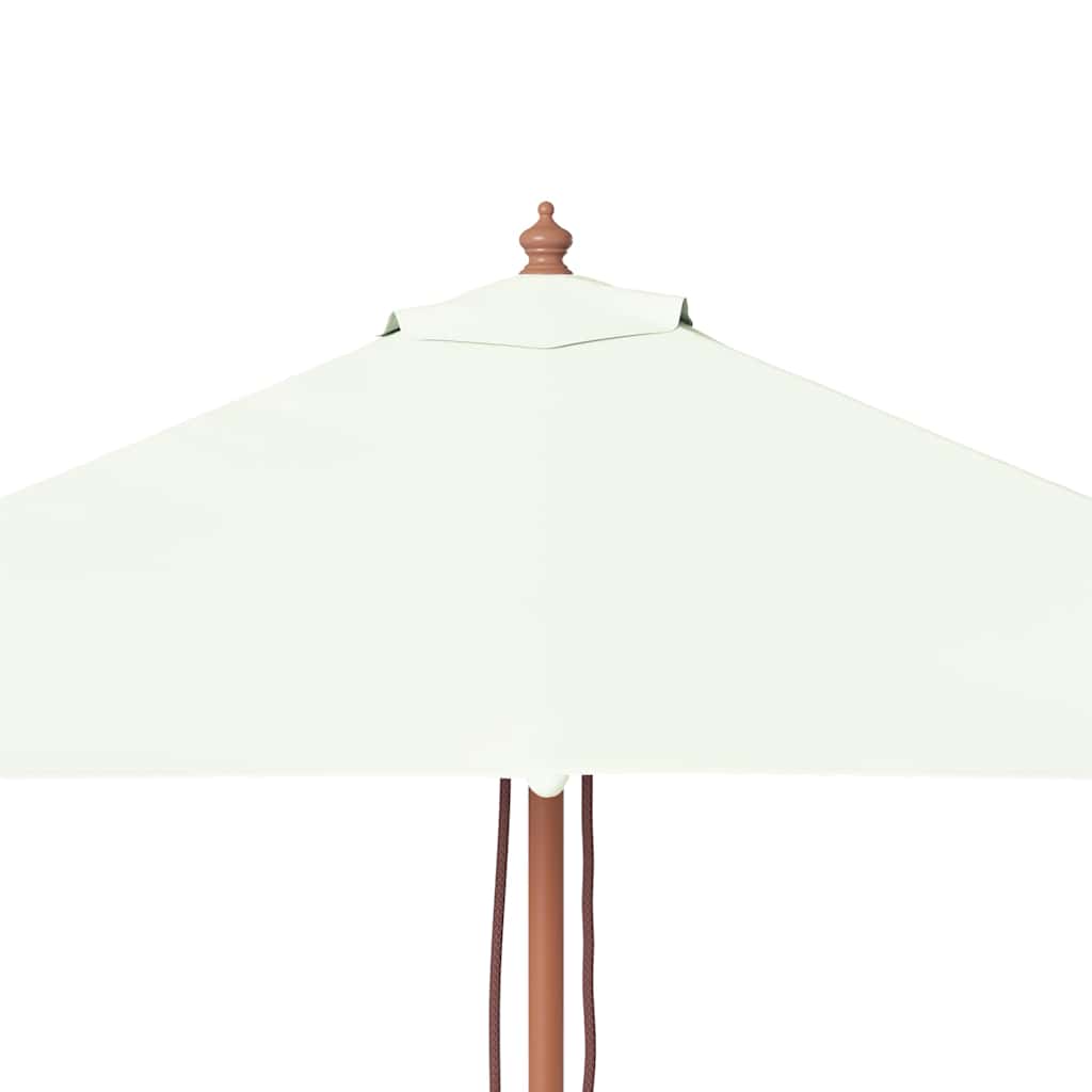 Ombrellone da Esterni con Palo in Legno 150x200 cm Sabbia