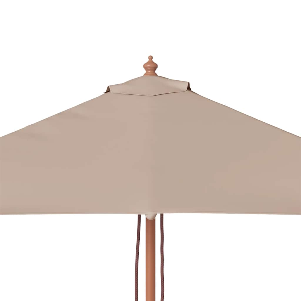 Ombrellone da Esterni con Palo in Legno 150x200 cm Tortora
