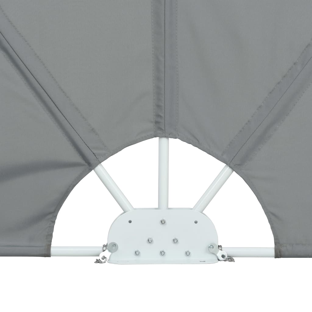 Tenda Laterale per Terrazza Pieghevole Grigio 300x150 cm