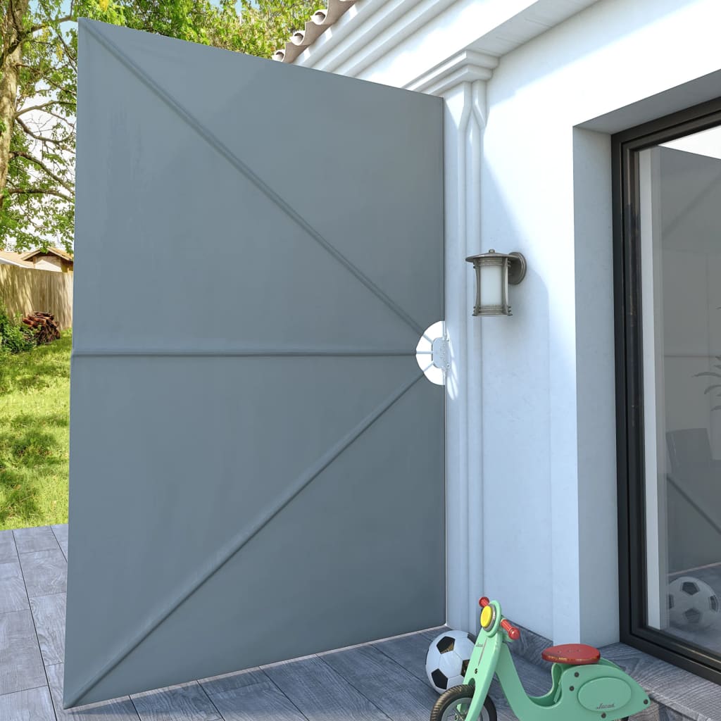 Tenda Laterale per Terrazza Pieghevole Grigio 300x200 cm