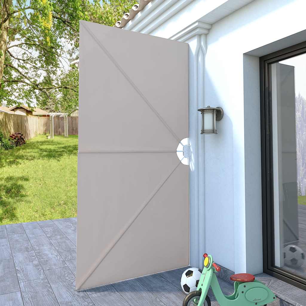 Tenda Laterale per Terrazza Pieghevole Crema 300x150 cm