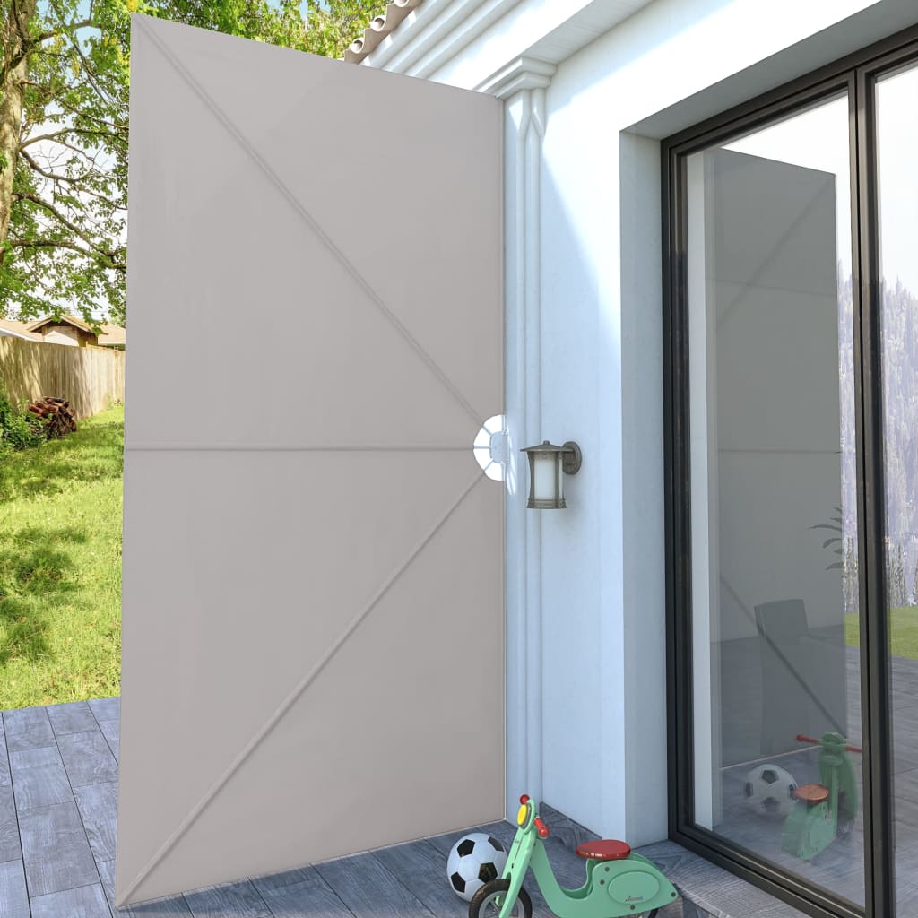 Tenda Laterale per Terrazza Pieghevole Crema 400x200 cm