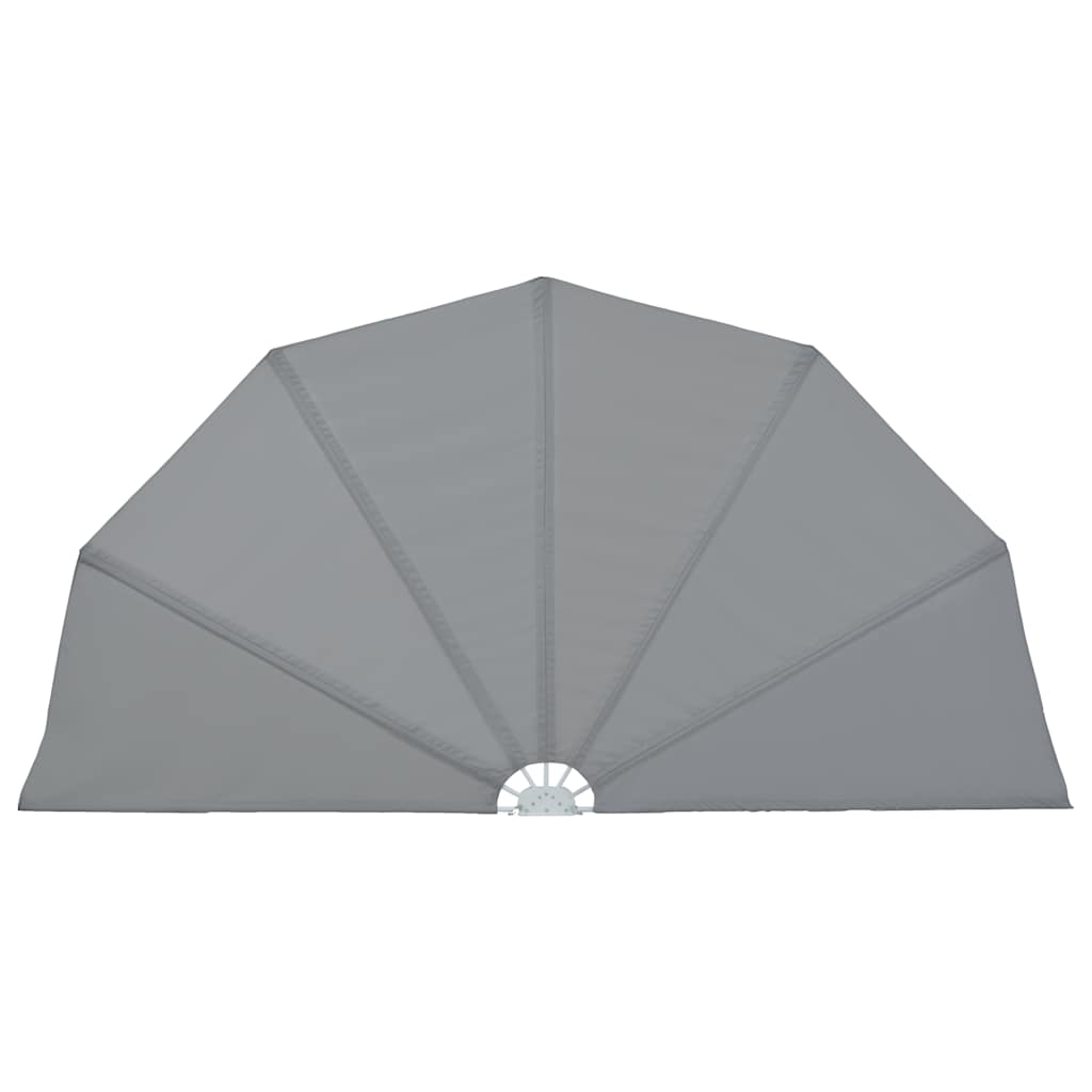 Tenda Laterale per Terrazza Pieghevole Grigio 160 cm